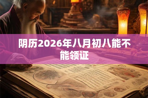 阴历2026年八月初八能不能领证 阴历2026年八月初八能不能领证