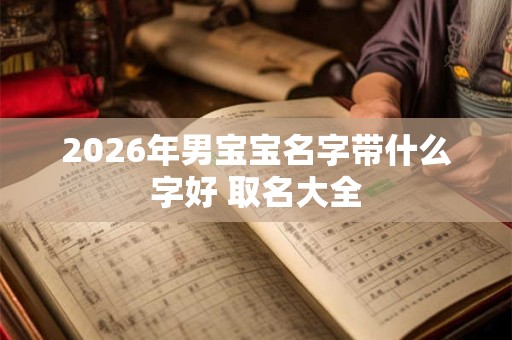 2026年男宝宝名字带什么字好 取名大全 2026年男宝宝名字带什么字好 取名大全