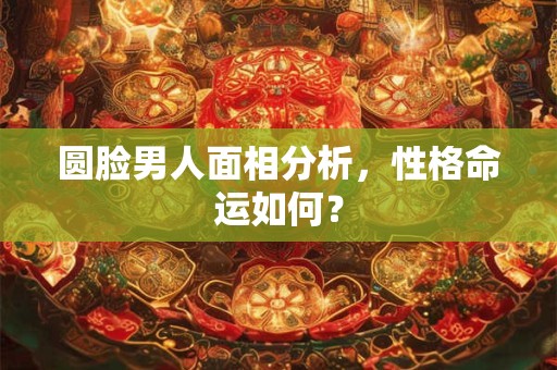 圆脸男人面相分析，性格命运如何？