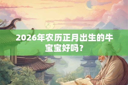 2026年农历正月出生的牛宝宝好吗? 2026年农历正月出生的牛宝宝好吗?