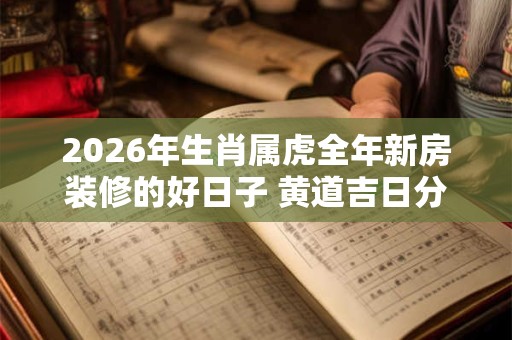 2026年生肖属虎全年新房装修的好日子 黄道吉日分析 2026年生肖属虎全年新房装修的好日子 黄道吉日分析
