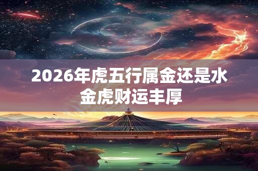 2026年虎五行属金还是水 金虎财运丰厚 2026年虎五行属金还是水 金虎财运丰厚