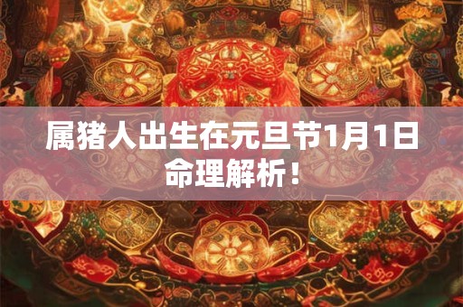 属猪人出生在元旦节1月1日命理解析! 属猪人出生在元旦节1月1日命理解析!