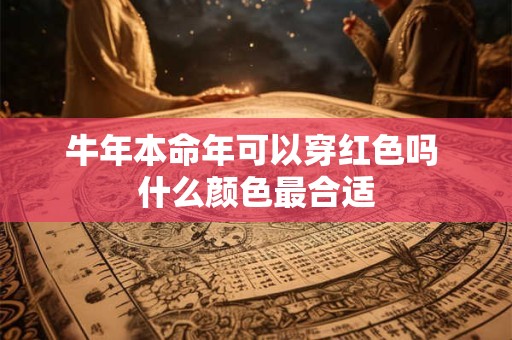 牛年本命年可以穿红色吗 什么颜色最合适 牛年本命年可以穿红色吗 什么颜色最合适