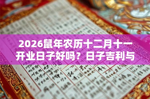 2026鼠年农历十二月十一开业日子好吗?日子吉利与八字有关 2026鼠年农历十二月十一开业日子好吗?日子吉利与八字有关
