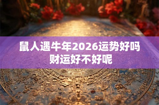 鼠人遇牛年2026运势好吗 财运好不好呢 鼠人遇牛年2026运势好吗 财运好不好呢
