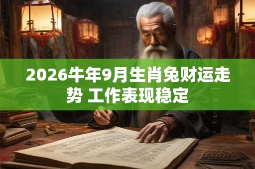 2026牛年9月生肖兔财运走势 工作表现稳定 2026牛年9月生肖兔财运走势 工作表现稳定
