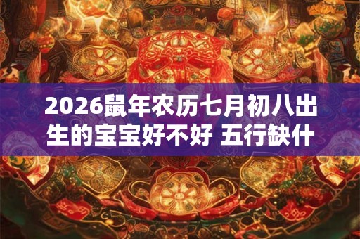 2026鼠年农历七月初八出生的宝宝好不好 五行缺什么