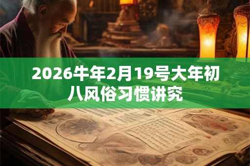 2026牛年2月19号大年初八风俗习惯讲究