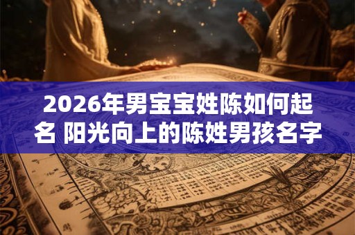 2026年男宝宝姓陈如何起名 阳光向上的陈姓男孩名字大全 2026年男宝宝姓陈如何起名 阳光向上的陈姓男孩名字大全