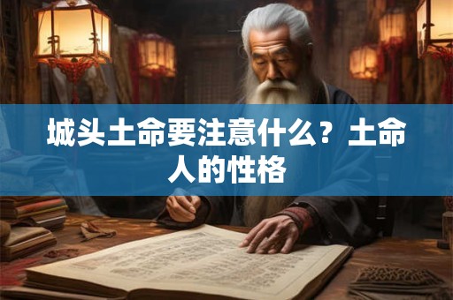 城头土命要注意什么？土命人的性格