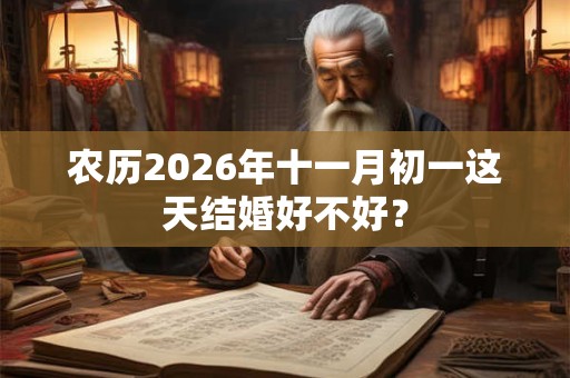 农历2026年十一月初一这天结婚好不好? 农历2026年十一月初一这天结婚好不好?