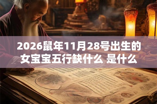 2026鼠年11月28号出生的女宝宝五行缺什么 是什么命