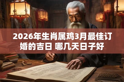 2026年生肖属鸡3月最佳订婚的吉日 哪几天日子好