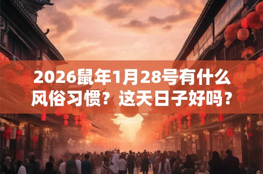 2026鼠年1月28号有什么风俗习惯？这天日子好吗？