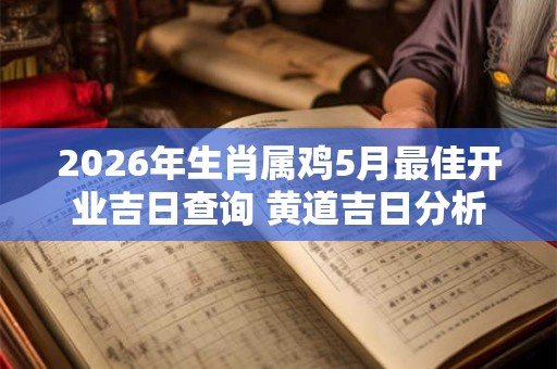 2026年生肖属鸡5月最佳开业吉日查询 黄道吉日分析