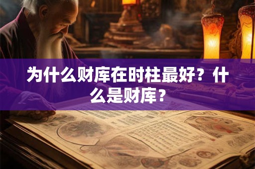 为什么财库在时柱最好?什么是财库? 为什么财库在时柱最好?什么是财库?