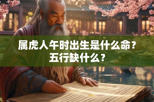 属虎人午时出生是什么命?五行缺什么? 属虎人午时出生是什么命?五行缺什么?