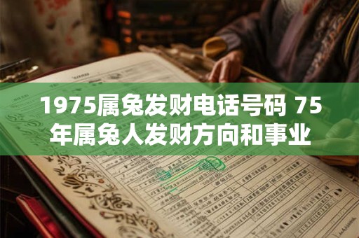 1975属兔发财电话号码 75年属兔人发财方向和事业