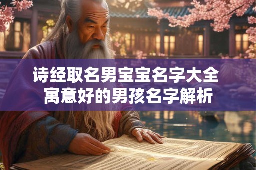 诗经取名男宝宝名字大全 寓意好的男孩名字解析