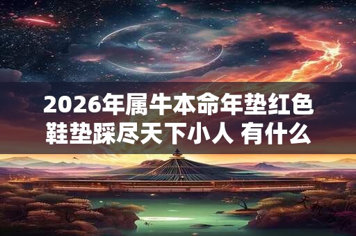 2026年属牛本命年垫红色鞋垫踩尽天下小人 有什么讲究