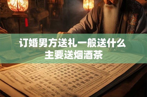 订婚男方送礼一般送什么 主要送烟酒茶