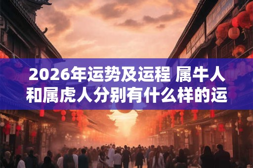 2026年运势及运程 属牛人和属虎人分别有什么样的运势 2026年运势及运程 属牛人和属虎人分别有什么样的运势