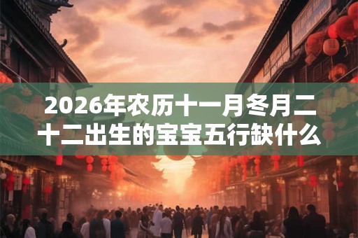 2026年农历十一月冬月二十二出生的宝宝五行缺什么 是什么命 2026年农历十一月冬月二十二出生的宝宝五行缺什么 是什么命
