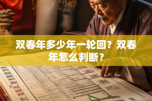 双春年多少年一轮回？双春年怎么判断？