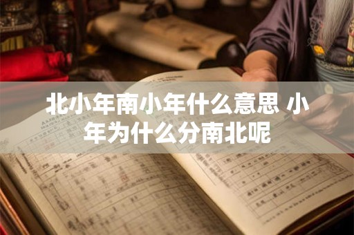 北小年南小年什么意思 小年为什么分南北呢 北小年南小年什么意思 小年为什么分南北呢