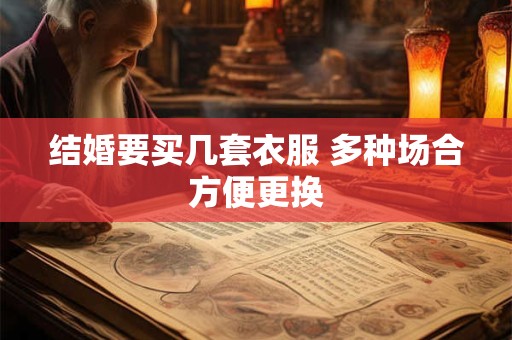 结婚要买几套衣服 多种场合方便更换 结婚要买几套衣服 多种场合方便更换