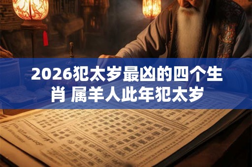 2026犯太岁最凶的四个生肖 属羊人此年犯太岁 2026犯太岁最凶的四个生肖 属羊人此年犯太岁