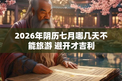 2026年阴历七月哪几天不能旅游 避开才吉利
