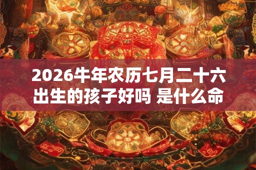 2026牛年农历七月二十六出生的孩子好吗 是什么命 2026牛年农历七月二十六出生的孩子好吗 是什么命