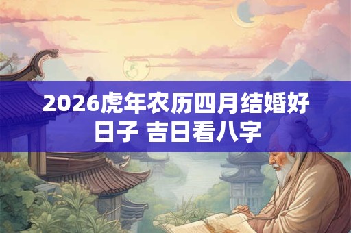 2026虎年农历四月结婚好日子 吉日看八字 2026虎年农历四月结婚好日子 吉日看八字