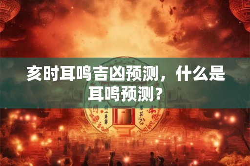 亥时耳鸣吉凶预测，什么是耳鸣预测？