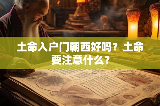 土命入户门朝西好吗?土命要注意什么? 土命入户门朝西好吗?土命要注意什么?