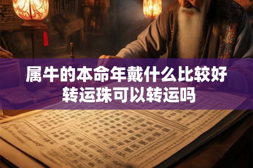 属牛的本命年戴什么比较好 转运珠可以转运吗 属牛的本命年戴什么比较好 转运珠可以转运吗