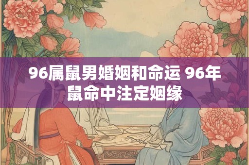 96属鼠男婚姻和命运 96年鼠命中注定姻缘 96属鼠男婚姻和命运 96年鼠命中注定姻缘