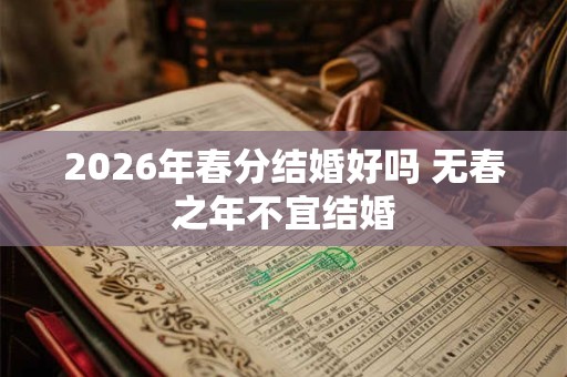 2026年春分结婚好吗 无春之年不宜结婚 2026年春分结婚好吗 无春之年不宜结婚