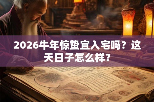 2026牛年惊蛰宜入宅吗?这天日子怎么样? 2026牛年惊蛰宜入宅吗?这天日子怎么样?