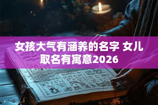女孩大气有涵养的名字 女儿取名有寓意2026 女孩大气有涵养的名字 女儿取名有寓意2026