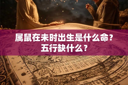 属鼠在未时出生是什么命?五行缺什么? 属鼠在未时出生是什么命?五行缺什么?
