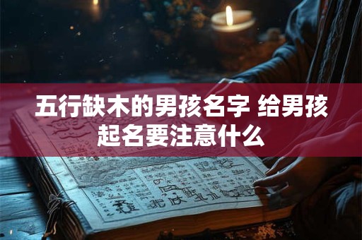 五行缺木的男孩名字 给男孩起名要注意什么