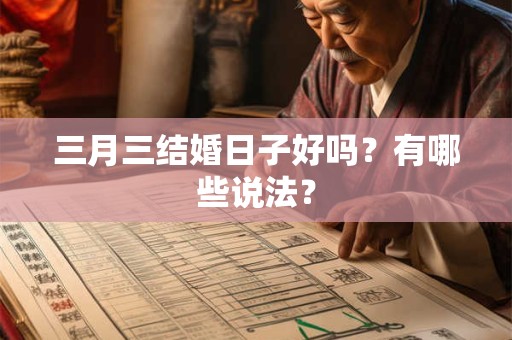 三月三结婚日子好吗?有哪些说法? 三月三结婚日子好吗?有哪些说法?