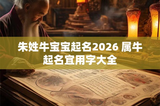 朱姓牛宝宝起名2026 属牛起名宜用字大全