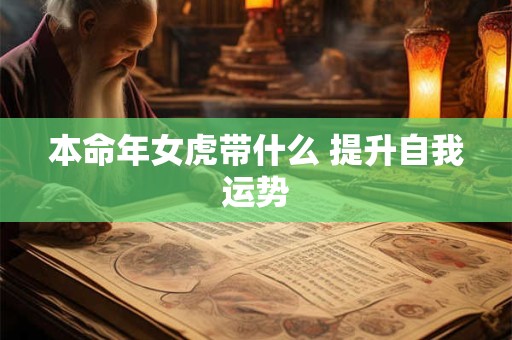 本命年女虎带什么 提升自我运势