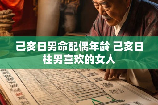 己亥日男命配偶年龄 己亥日柱男喜欢的女人 己亥日男命配偶年龄 己亥日柱男喜欢的女人