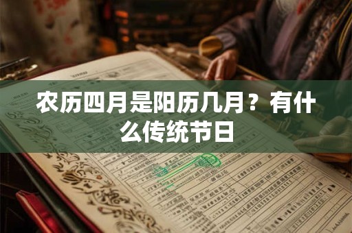 农历四月是阳历几月?有什么传统节日 农历四月是阳历几月?有什么传统节日