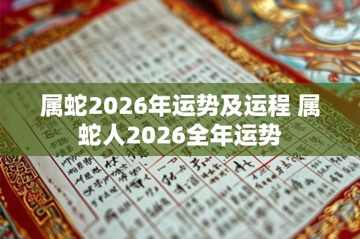 属蛇2026年运势及运程 属蛇人2026全年运势 属蛇2026年运势及运程 属蛇人2026全年运势